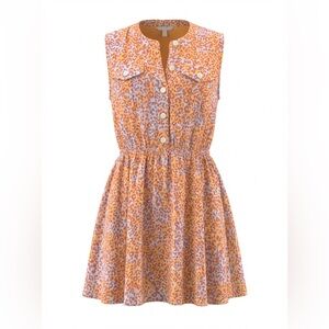 Nine West Dress in Orange and White Print